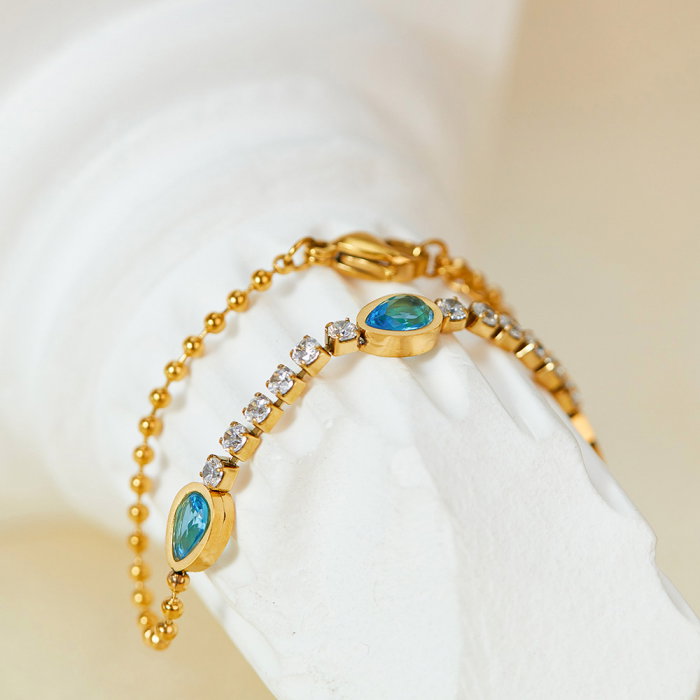 Bratara tennis inox reglabila cu Zirconii [8]