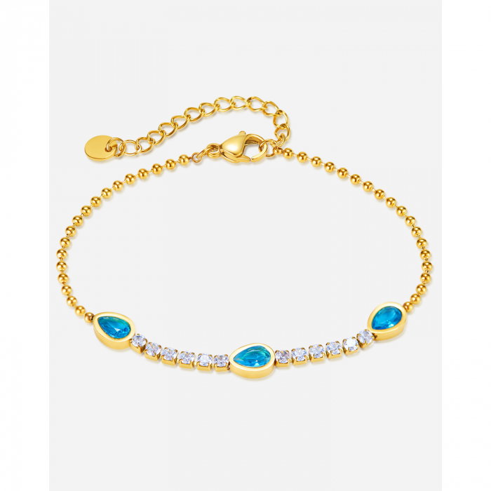 Bratara tennis inox reglabila cu Zirconii [12]