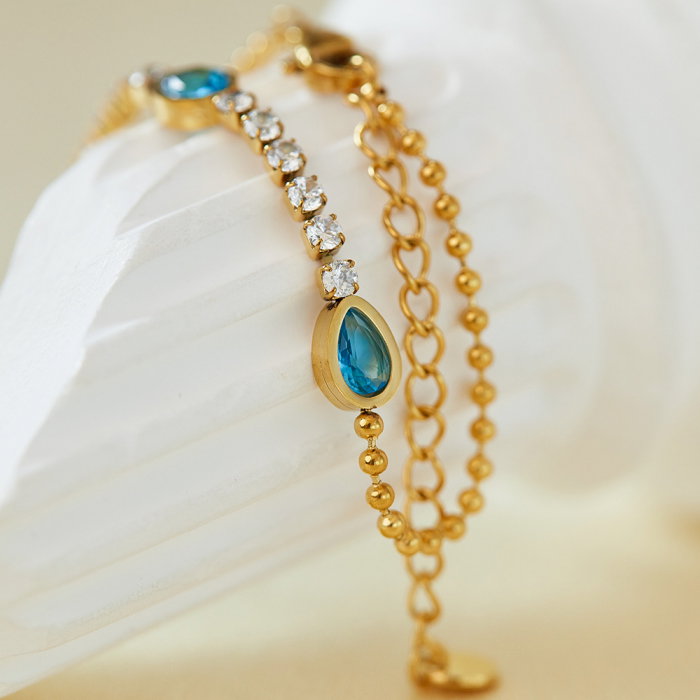 Bratara tennis inox reglabila cu Zirconii [3]