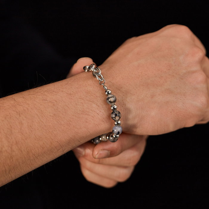 Bratara inox reglabila unisex cu Dragonstone [13]