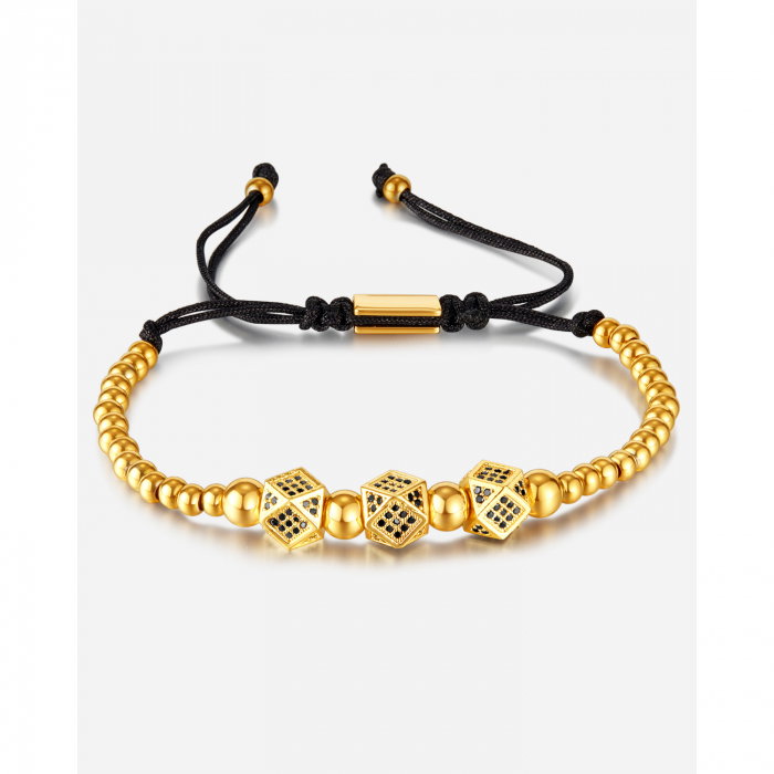 Bratara inox reglabila Unisex cu Romburi [8]