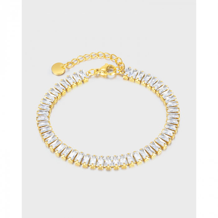 Bratara inox tennis cu zirconii [2]