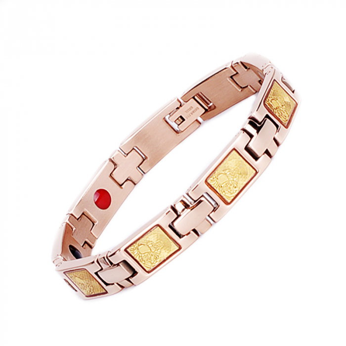 Bratara magnetica din inox cu cruciulte [1]