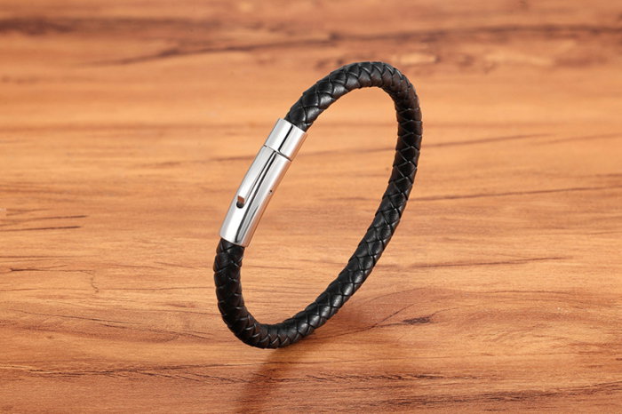 Bratara piele naturala cu inchizatoare din inox [3]