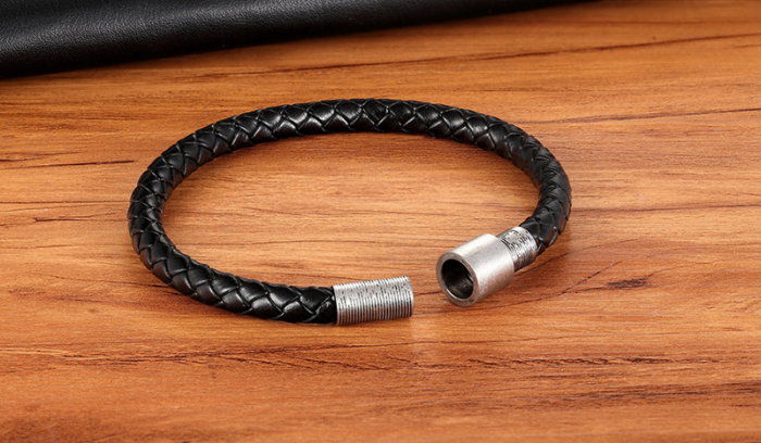 Bratara piele naturala cu inchizatoare din inox [3]