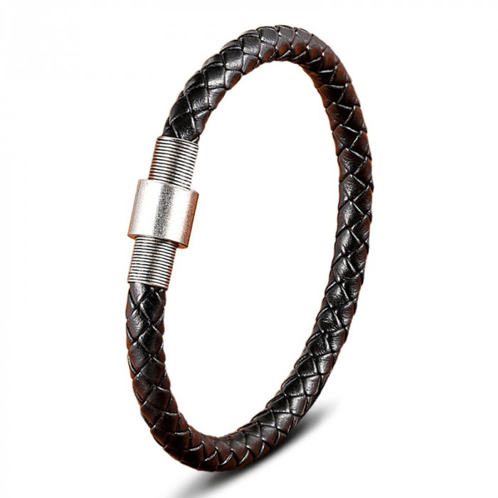 Bratara piele naturala cu inchizatoare din inox [1]