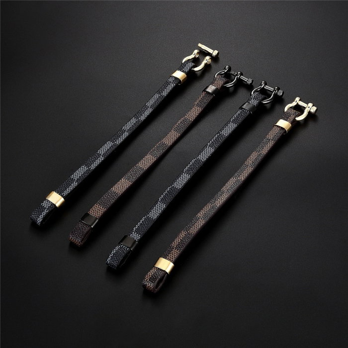 Bratara piele naturala imprimata cu inchizatoare din inox cu surub [4]