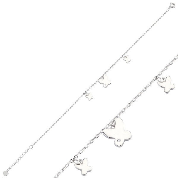 Bratara placata cu rodiu, cu flururasi [1]