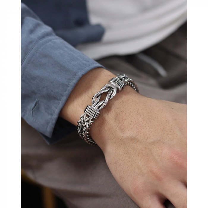 Bratara plata din inox Suflete Pereche [4]