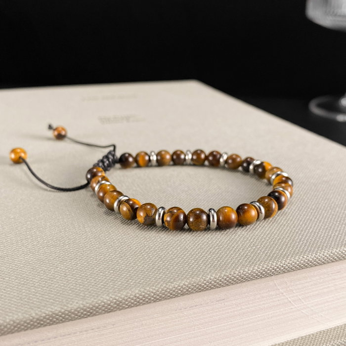 Bratara reglabila cu Ochi de Tigru si inele argintii – Energie si Echilibru [15]