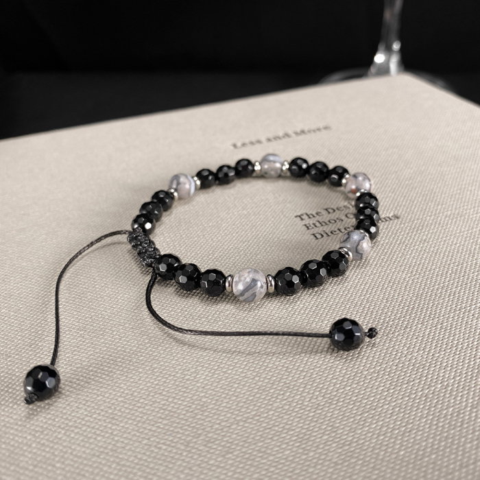 Bratara reglabila cu Onix si Howlit – Echilibru si Protectie Energetica [4]