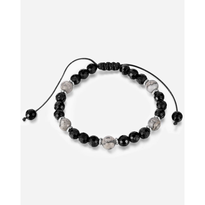 Bratara reglabila cu Onix si Howlit – Echilibru si Protectie Energetica [11]