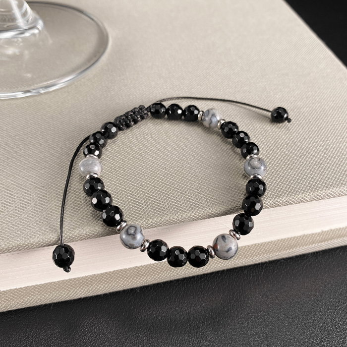 Bratara reglabila cu Onix si Howlit – Echilibru si Protectie Energetica [5]