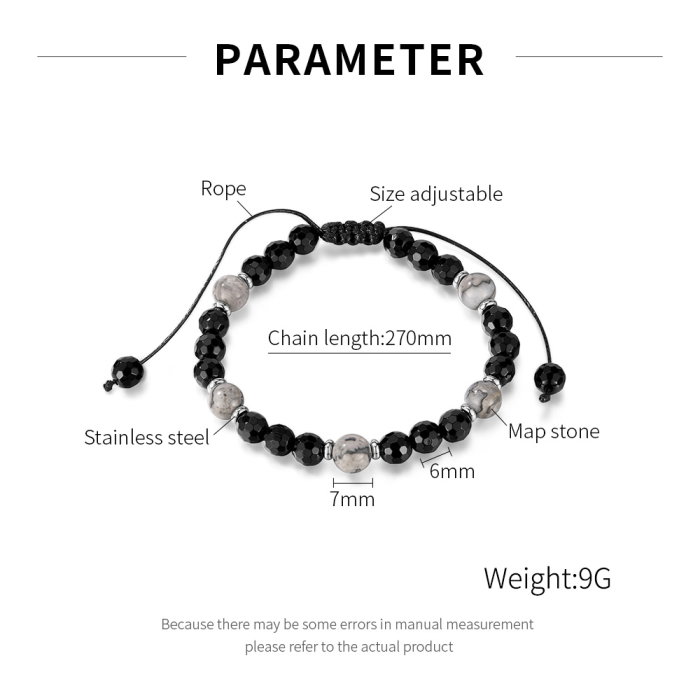 Bratara reglabila cu Onix si Howlit – Echilibru si Protectie Energetica [10]