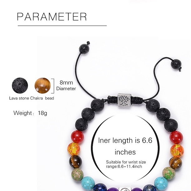 Bratara reglabila cu pietre semipretioase si accesorii cubice BLA155 [6]