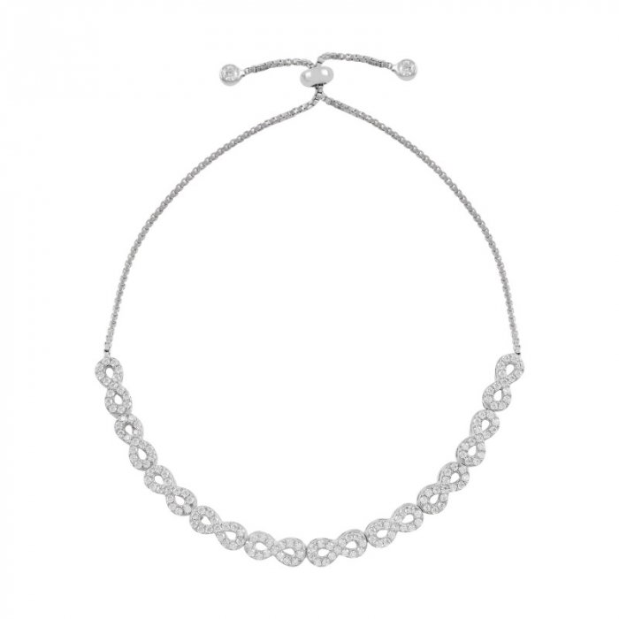 Bratara reglabila din argint 925 cu infint si zirconii [1]