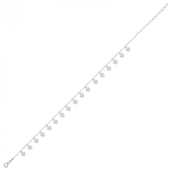 Bratara reglabila din argint 925 cu zirconii picatura [1]