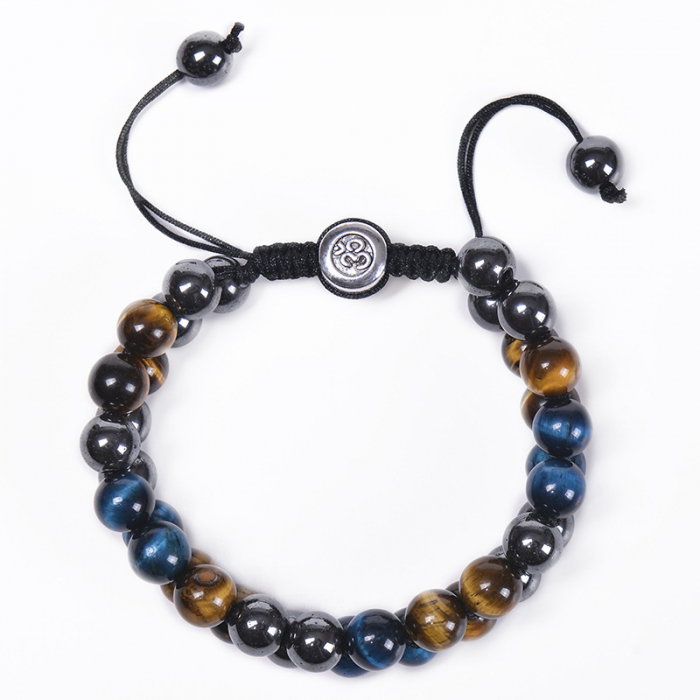 Bratara reglabila dubla cu pietre semipretioase  BLA126 [2]