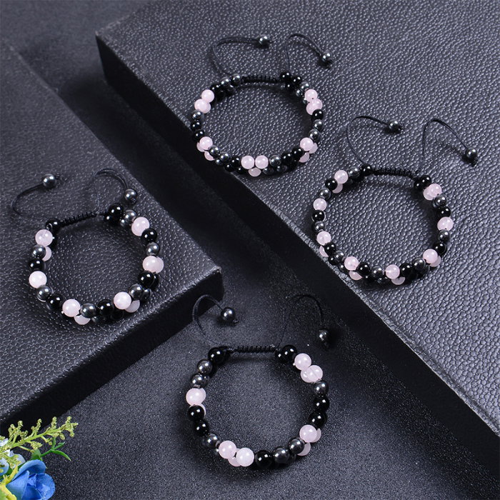 Bratara reglabila dubla cu pietre semipretioase  BLA148 [4]