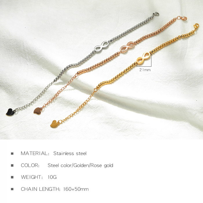 Bratara reglabila inox cu infinit [6]