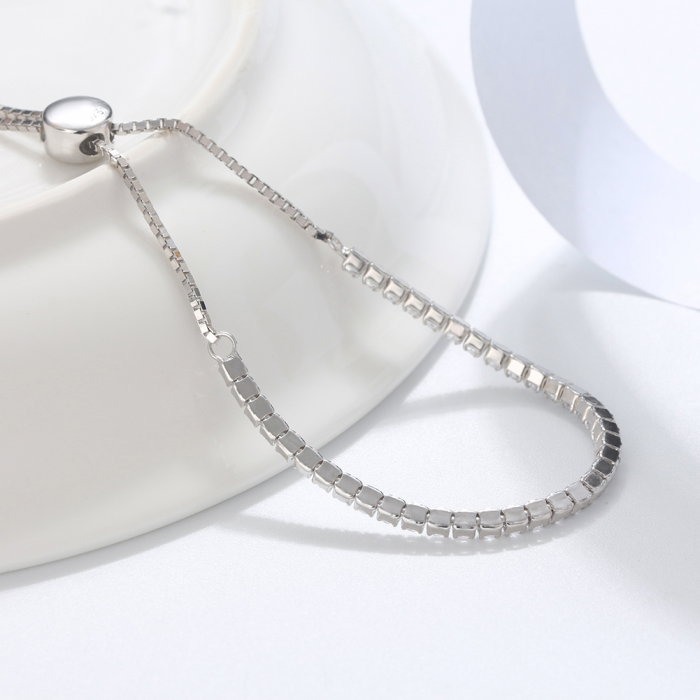 Bratara tennis argint 925 placata cu aur 14K cu zirconiu [6]