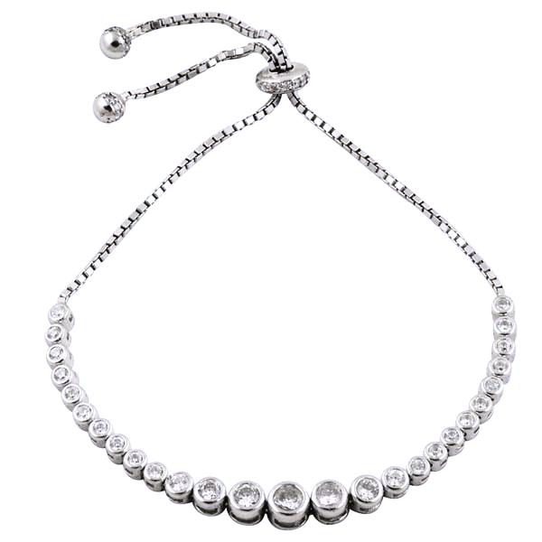 Bratara tennis din argint 925 rodiat cu zirconii [1]