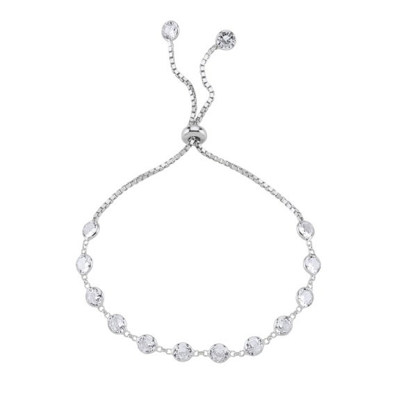 Bratara tenis reglabila din argint 925 cu zirconii [2]