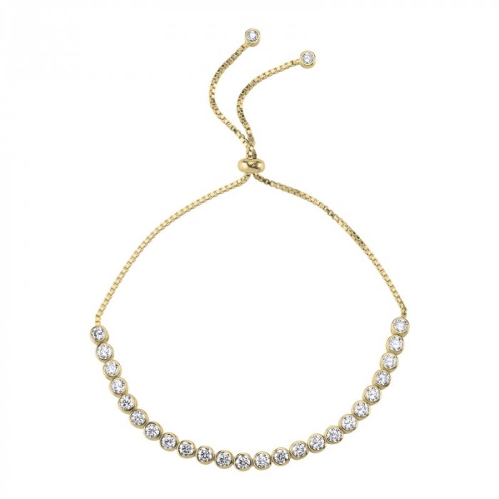 Bratara tenis reglabila din argint 925 cu zirconii de 3 mm [1]