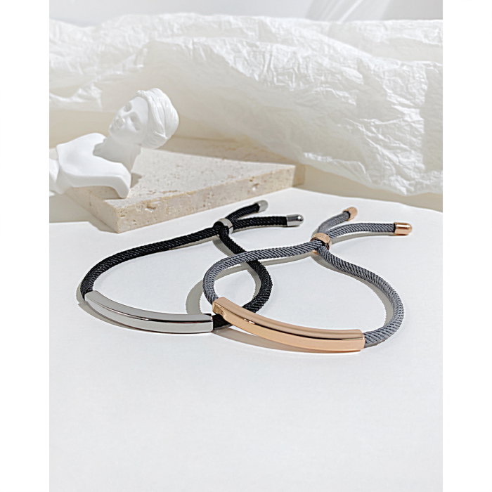 Bratara textila cu inox auriu – Simplitate si eleganta moderna [8]