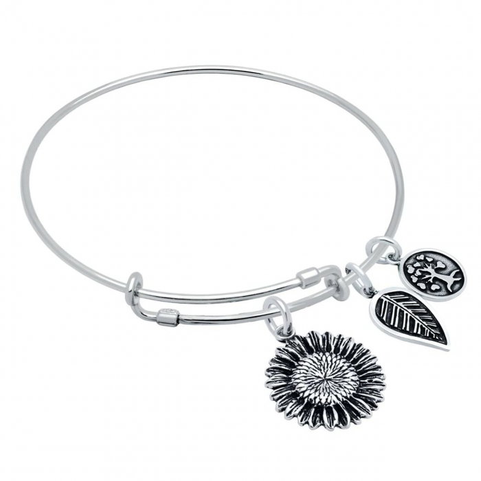 Bratara reglabila handmade din argint cu pandantive [1]