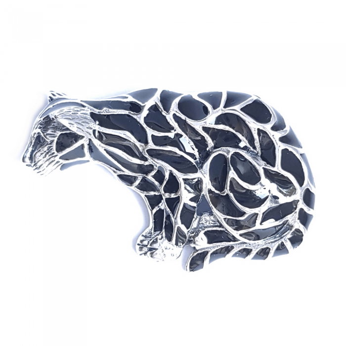 Brosa argint 925 cu pisica pantera puma [1]