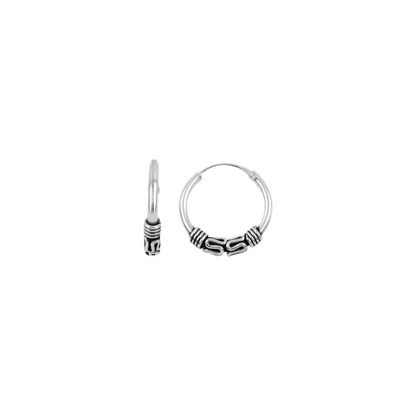 Cercei agint oxidat cu cerc de 12 mm [1]
