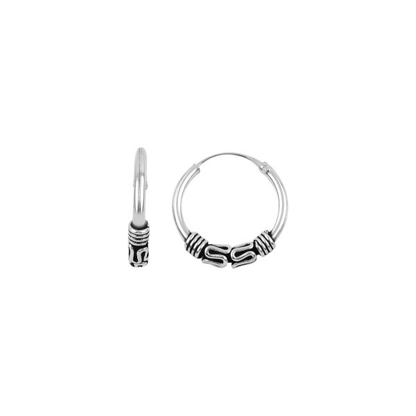 Cercei agint oxidat cu cerc de 16 mm [1]
