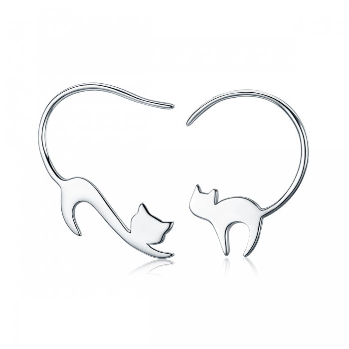 Cercei argint 925 cu pisicute - Be Nature EST0008 [1]