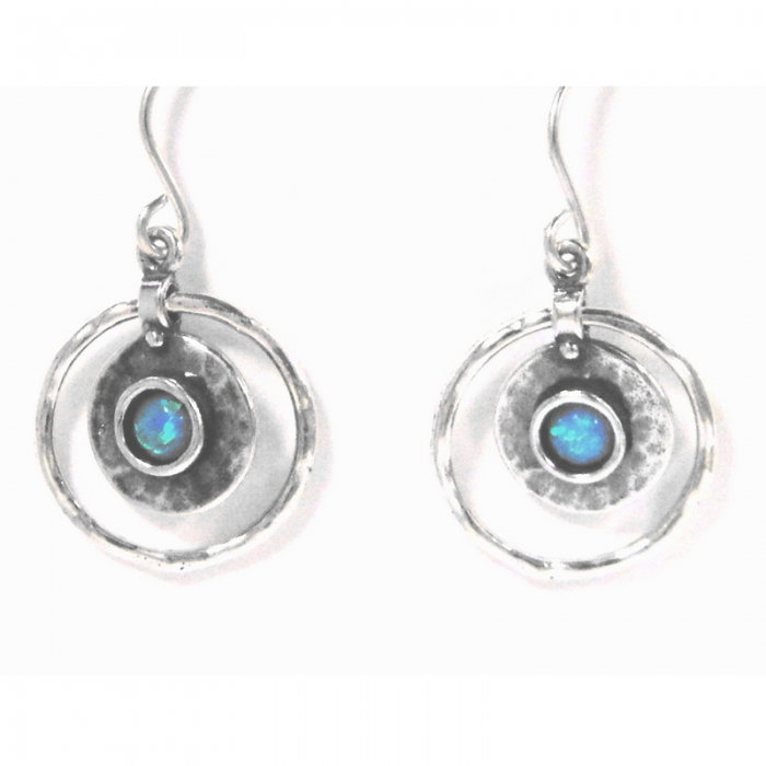 Cercei argint 925 Israel cu opal imperial - Be Nature EPO0044 [2]