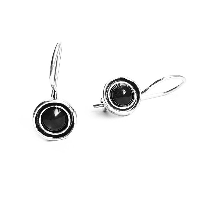 Cercei argint 925 Israel cu onix - Be Nature EPO0032 [1]