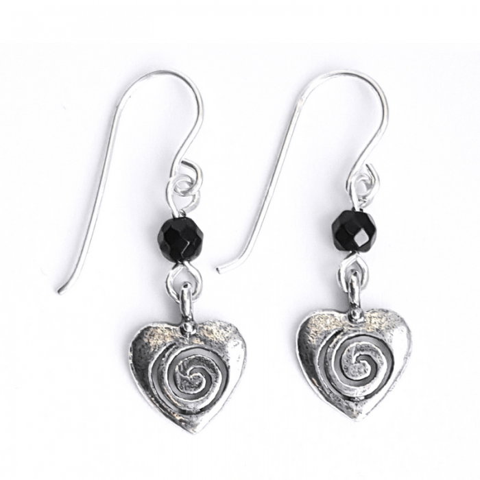 Cercei argint 925 Israel inimioare cu onix - Be Nature EPO0043 [2]