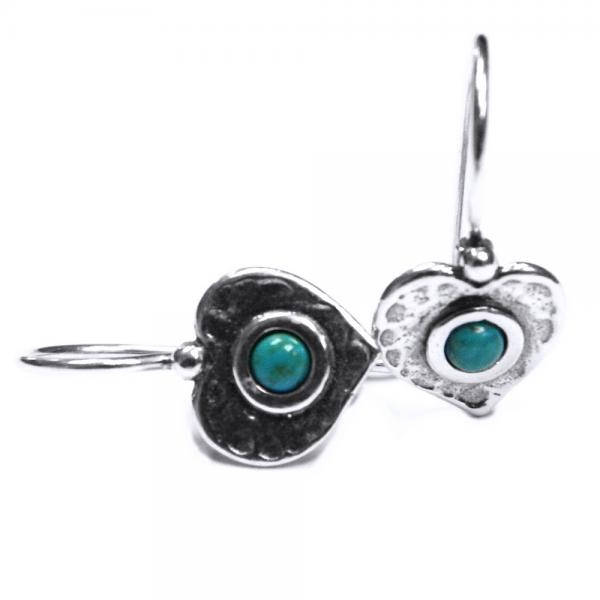 Cercei argint 925 Israel inimioare cu turcoaz - Be in Love EPO0006 [1]