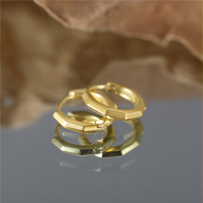 Cercei argint 925 placati cu aur 14K [5]