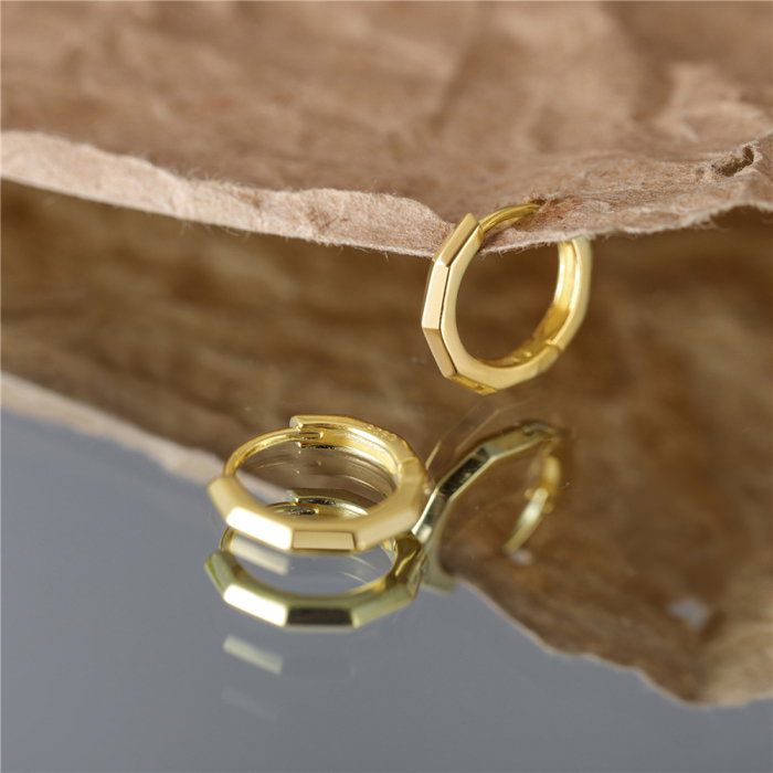 Cercei argint 925 placati cu aur 14K [6]