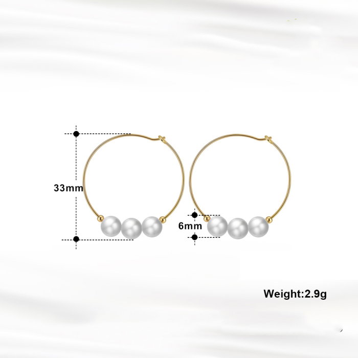 Cercei argint 925 placati cu aur 14K cu perle naturale [6]