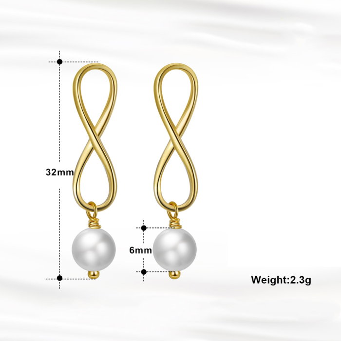 Cercei argint 925 placati cu aur 14K cu perle naturale [5]