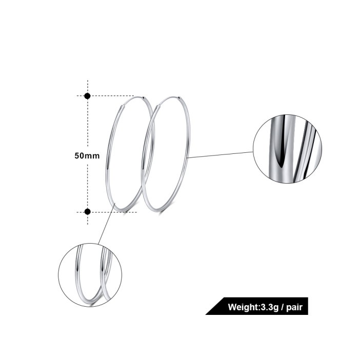 Cercei argint 925 placati cu rodiu [3]