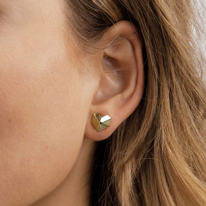 Cercei argint 925 placati cu aur 14K [2]