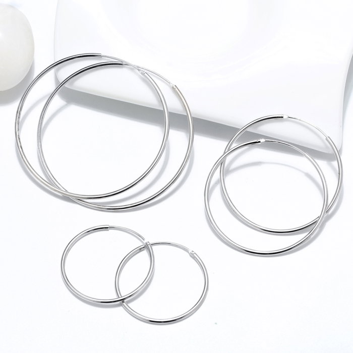 Cercei argint 925 placati cu rodiu [6]