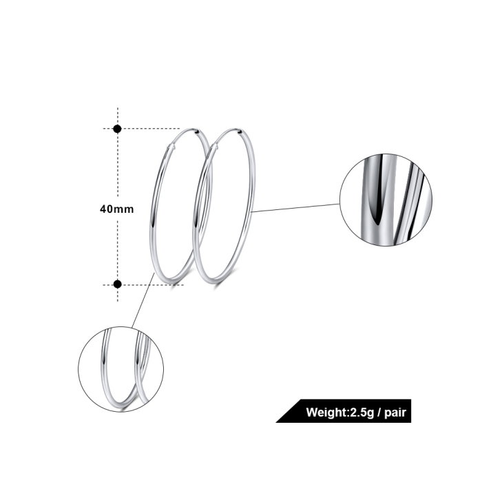 Cercei argint 925 placati cu rodiu [3]