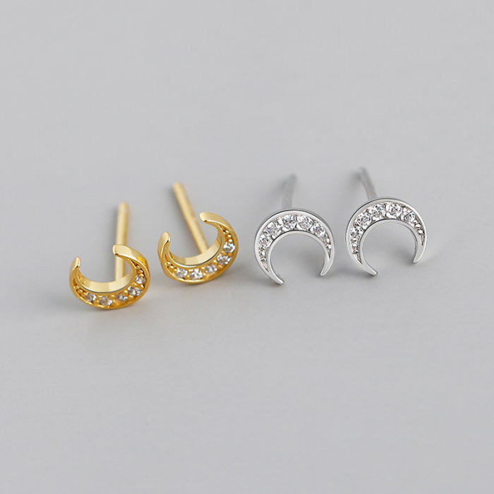 Cercei argint 925 placati cu aur 18K cu zirconiu [7]