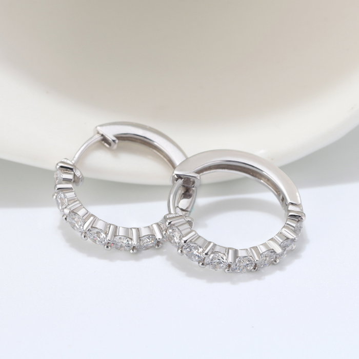 Cercei argint 925 placati cu rodiu cu zirconiu [7]