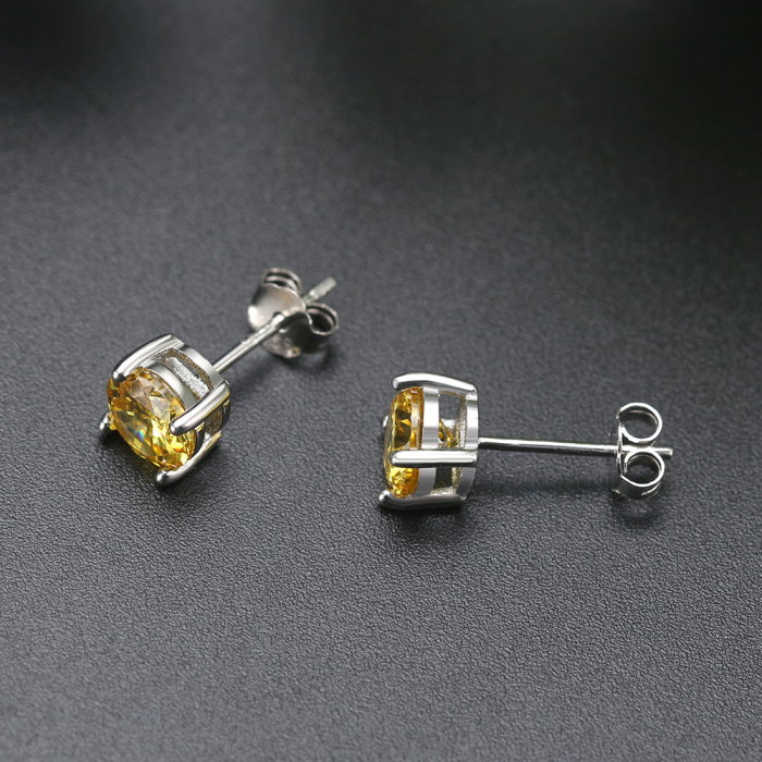 Cercei argint 925 placati cu rodiu cu zirconiu [3]