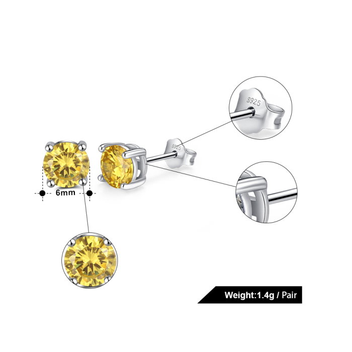 Cercei argint 925 placati cu rodiu cu zirconiu [4]